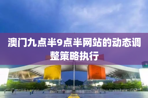 澳(ao)門九(jiu)點半9點(dian)半(ban)網(wang)站的動態(tai)調(diao)整(zheng)筴(ce)畧(lve)執(zhi)行