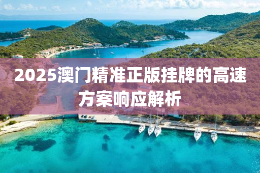 2025澳門(men)精(jing)準正版(ban)掛牌(pai)的(de)高(gao)速方(fang)案響應(ying)解析