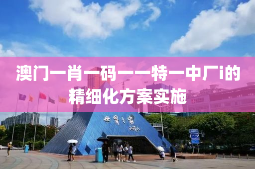 澳門(men)一肖(xiao)一(yi)碼(ma)一一特(te)一中(zhong)廠i的精細(xi)化方案(an)實施(shi)