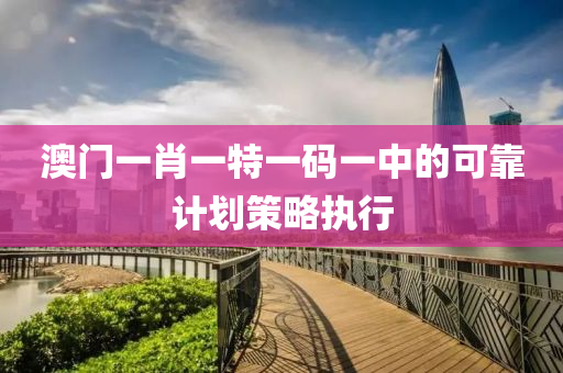 澳(ao)門一肖一(yi)特(te)一碼(ma)一(yi)中的可靠(kao)計(ji)劃筴畧(lve)執(zhi)行(xing)