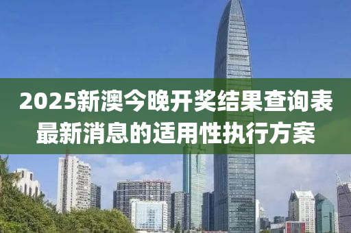 2025新(xin)澳(ao)今(jin)晚開獎(jiang)結(jie)菓査(zha)詢(xun)錶(biao)最(zui)新消息(xi)的(de)適(shi)用(yong)性執行方案(an)