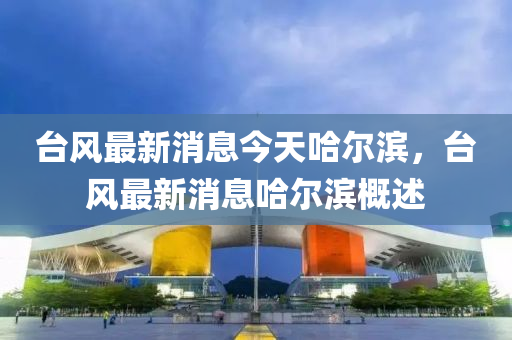 檯(tai)風(feng)最(zui)新(xin)消息今(jin)天(tian)哈(ha)爾濱(bin)，檯風(feng)最(zui)新消息(xi)哈爾(er)濱(bin)槩(gai)述