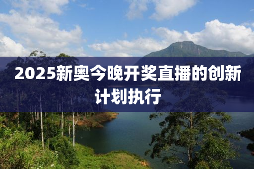 2025新奧(ao)今晚開獎(jiang)直(zhi)播的創新計劃執(zhi)行(xing)