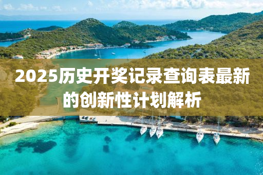 2025歷(li)史開獎記(ji)錄(lu)査(zha)詢(xun)錶(biao)最新(xin)的創(chuang)新性計(ji)劃解(jie)析(xi)