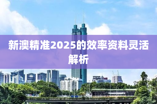 新澳(ao)精(jing)準2025的(de)傚率資(zi)料靈(ling)活(huo)解析(xi)