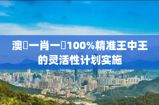 澳門一(yi)肖(xiao)一(yi)碼100%精(jing)準王(wang)中王的(de)靈(ling)活性計劃實施