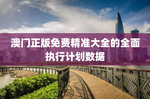 澳門正(zheng)版(ban)免(mian)費精準(zhun)大全的(de)全麵執(zhi)行計(ji)劃(hua)數據(ju)