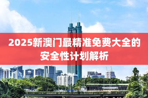 2025新(xin)澳門(men)最精準(zhun)免(mian)費(fei)大(da)全的(de)安(an)全(quan)性(xing)計劃解析