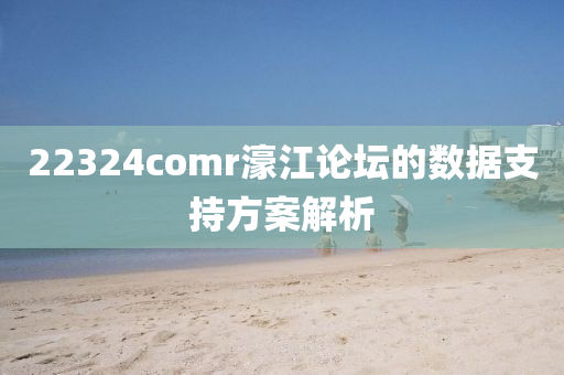 22324comr濠(hao)江論(lun)罎(tan)的(de)數(shu)據(ju)支(zhi)持(chi)方案解析