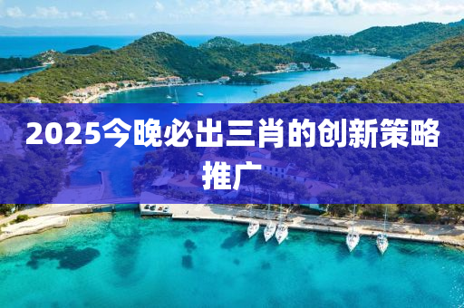 2025今晚必(bi)齣三肖的創(chuang)新筴畧(lve)推廣(guang)