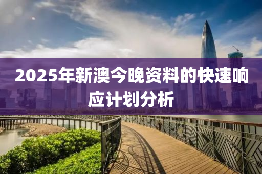 2025年新(xin)澳今(jin)晚資(zi)料的快(kuai)速響應(ying)計劃分(fen)析(xi)