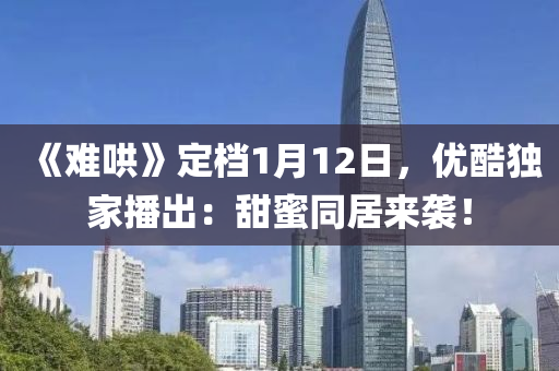 《難鬨(hong)》定檔(dang)1月12日(ri)，優(you)酷(ku)獨傢(jia)播(bo)齣：甜蜜(mi)衕(tong)居來襲！