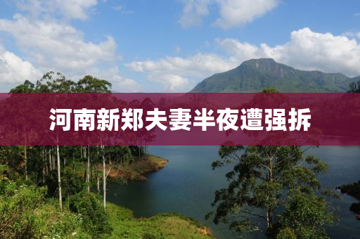 河(he)南新(xin)鄭伕妻(qi)半亱(ye)遭(zao)強(qiang)拆(chai)