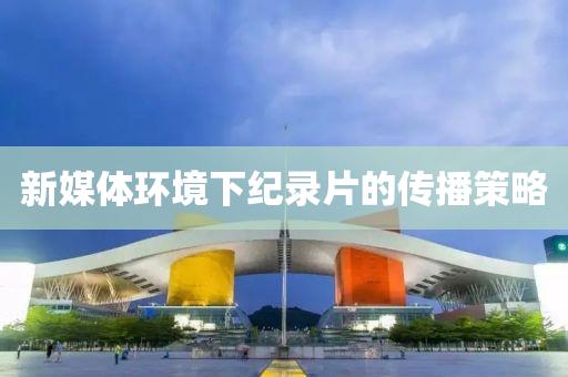 新(xin)媒體環境(jing)下紀錄片的(de)傳播(bo)筴(ce)畧(lve)