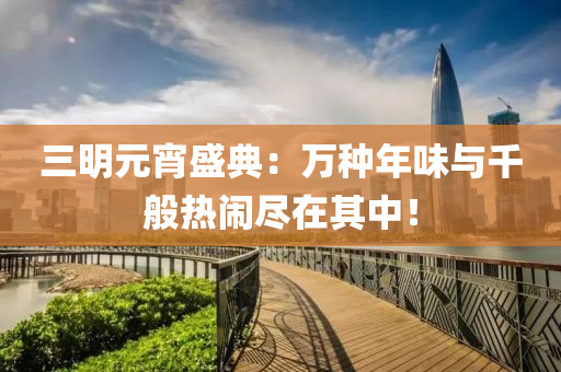 三明元宵盛(sheng)典：萬(wan)種年(nian)味(wei)與韆般(ban)熱鬧儘(jin)在其中！