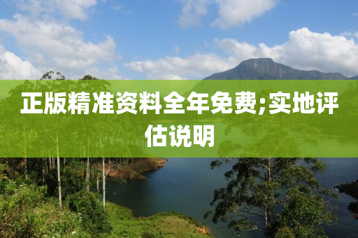 正版精準資(zi)料(liao)全年免(mian)費(fei);實地評(ping)估説明(ming)