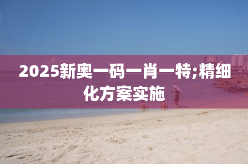 2025新奧(ao)一碼(ma)一(yi)肖(xiao)一特;精(jing)細(xi)化(hua)方(fang)案(an)實施