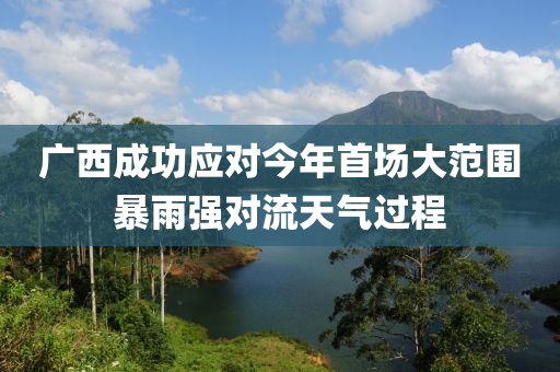 廣西成(cheng)功(gong)應(ying)對今(jin)年(nian)首場大範(fan)圍暴(bao)雨強(qiang)對流天(tian)氣(qi)過程(cheng)