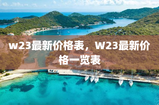 w23最(zui)新(xin)價格(ge)錶(biao)，W23最新價(jia)格一覽錶