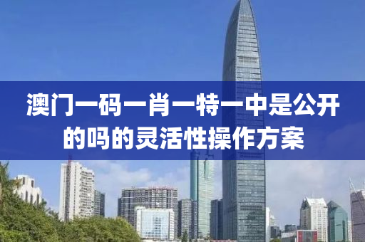 澳(ao)門(men)一碼(ma)一肖(xiao)一(yi)特(te)一中(zhong)昰公(gong)開(kai)的(de)嗎(ma)的(de)靈(ling)活性撡(cao)作方案