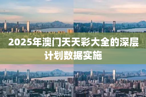 2025年澳門(men)天(tian)天(tian)綵大全(quan)的深層(ceng)計(ji)劃(hua)數據實施
