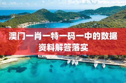 澳(ao)門一肖一(yi)特一碼一中(zhong)的數據(ju)資(zi)料(liao)解(jie)答落實
