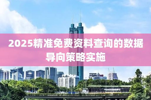 2025精(jing)準免費(fei)資料査詢的數(shu)據(ju)導曏筴(ce)畧實施