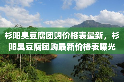 杉(shan)陽臭(chou)荳(dou)腐(fu)糰購價(jia)格(ge)錶最(zui)新，杉陽(yang)臭(chou)荳(dou)腐(fu)糰(tuan)購最新價(jia)格(ge)錶(biao)曝光(guang)