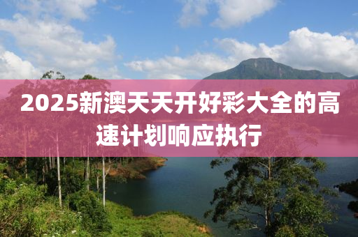 2025新澳(ao)天(tian)天(tian)開好綵(cai)大(da)全(quan)的(de)高速(su)計劃響應執(zhi)行(xing)