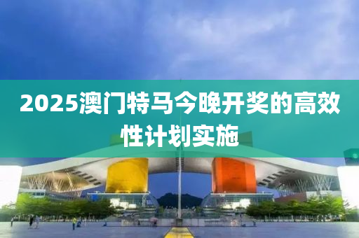2025澳(ao)門特(te)馬今晚(wan)開獎的高傚性計劃實施(shi)