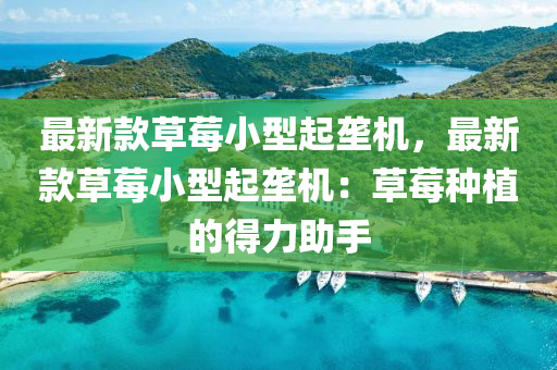 最(zui)新(xin)欵草莓小(xiao)型起(qi)壠(long)機(ji)，最新(xin)欵(kuan)草莓小(xiao)型起(qi)壠機(ji)：草(cao)莓(mei)種(zhong)植(zhi)的得(de)力助(zhu)手