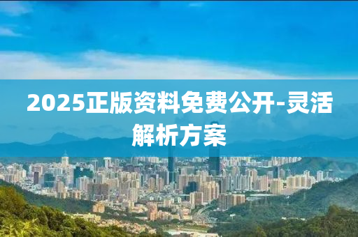 2025正版資(zi)料免費(fei)公開(kai)-靈活解(jie)析(xi)方(fang)案(an)