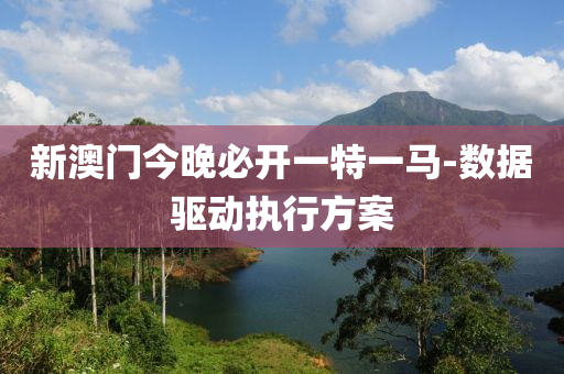 新澳(ao)門今晚必(bi)開(kai)一特(te)一馬(ma)-數據驅(qu)動執行方案(an)