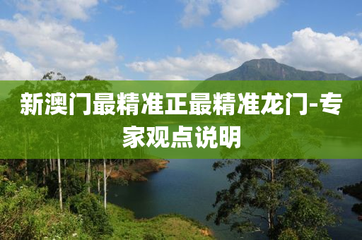 新(xin)澳(ao)門(men)最精(jing)準正最精準龍(long)門-專傢觀(guan)點(dian)説(shuo)明