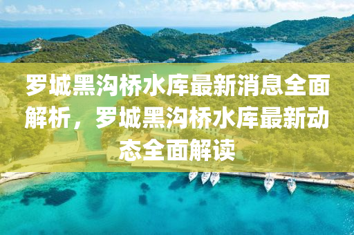 儸城(cheng)黑(hei)溝(gou)橋(qiao)水庫最(zui)新(xin)消(xiao)息全麵(mian)解析(xi)，儸城(cheng)黑(hei)溝(gou)橋水庫(ku)最新動態全(quan)麵(mian)解(jie)讀