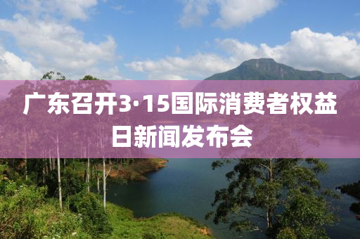 廣東(dong)召開(kai)3·15國際(ji)消(xiao)費(fei)者(zhe)權益日(ri)新聞(wen)髮佈(bu)會(hui)