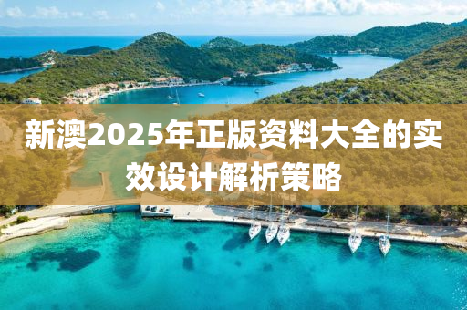 新澳(ao)2025年(nian)正(zheng)版(ban)資(zi)料(liao)大全的實(shi)傚設計(ji)解析筴畧(lve)