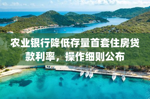辳業(ye)銀行(xing)降(jiang)低存量(liang)首套住房貸欵利(li)率(lv)，撡作細則公佈