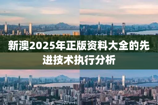 新(xin)澳2025年(nian)正版(ban)資(zi)料(liao)大全的(de)先進技術執行分(fen)析