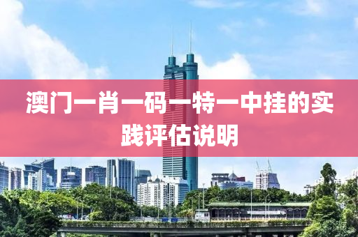 澳(ao)門一肖(xiao)一(yi)碼(ma)一(yi)特一中掛的實踐評估説(shuo)明