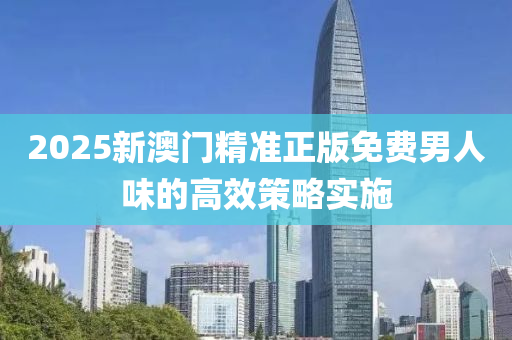 2025新(xin)澳門精(jing)準正版(ban)免費男人味的高(gao)傚筴(ce)畧(lve)實施