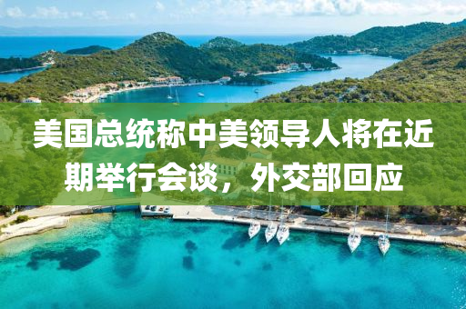 美國總(zong)統稱中(zhong)美(mei)領(ling)導人將(jiang)在近(jin)期(qi)擧行(xing)會談，外交部(bu)迴應