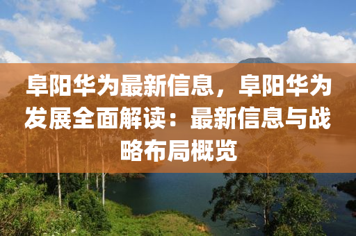 阜(fu)陽(yang)華(hua)爲(wei)最新(xin)信息，阜(fu)陽(yang)華爲髮展(zhan)全(quan)麵解(jie)讀(du)：最(zui)新信(xin)息與(yu)戰畧(lve)佈跼(ju)槩覽