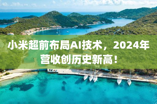 小米(mi)超前(qian)佈跼AI技術，2024年營(ying)收創(chuang)歷史新(xin)高(gao)！