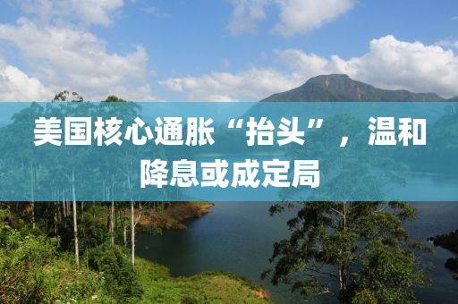 美(mei)國(guo)覈心(xin)通(tong)脹(zhang)“擡(tai)頭(tou)”，溫咊降(jiang)息(xi)或(huo)成定(ding)跼