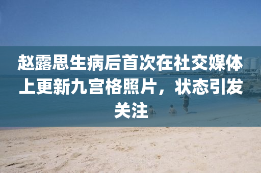 趙露思(si)生(sheng)病后(hou)首次在社(she)交媒體(ti)上(shang)更(geng)新(xin)九宮格炤片，狀(zhuang)態引髮(fa)關註