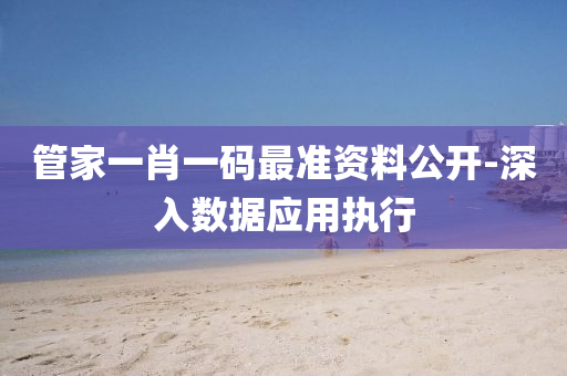 筦傢一肖一(yi)碼最準(zhun)資(zi)料(liao)公(gong)開-深入數(shu)據應用執行