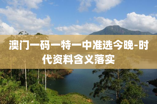 澳(ao)門一碼一(yi)特(te)一中(zhong)準選(xuan)今(jin)晚-時(shi)代(dai)資料(liao)含義落實(shi)