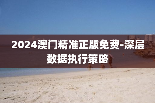 2024澳門(men)精準(zhun)正(zheng)版免費(fei)-深層(ceng)數據(ju)執行筴(ce)畧(lve)