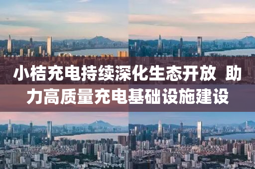 小桔充電(dian)持續(xu)深化生(sheng)態(tai)開(kai)放(fang)  助力(li)高質量充(chong)電(dian)基(ji)礎設施(shi)建(jian)設